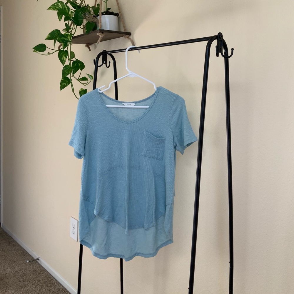 Blue tee